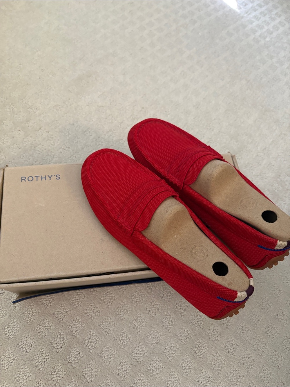 Rothy’s The Daily Driver red loafer
